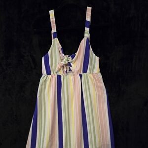 Multicolor striped sundress